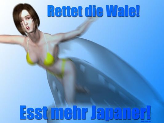 Rettet die Wale, esst mehr Japaner