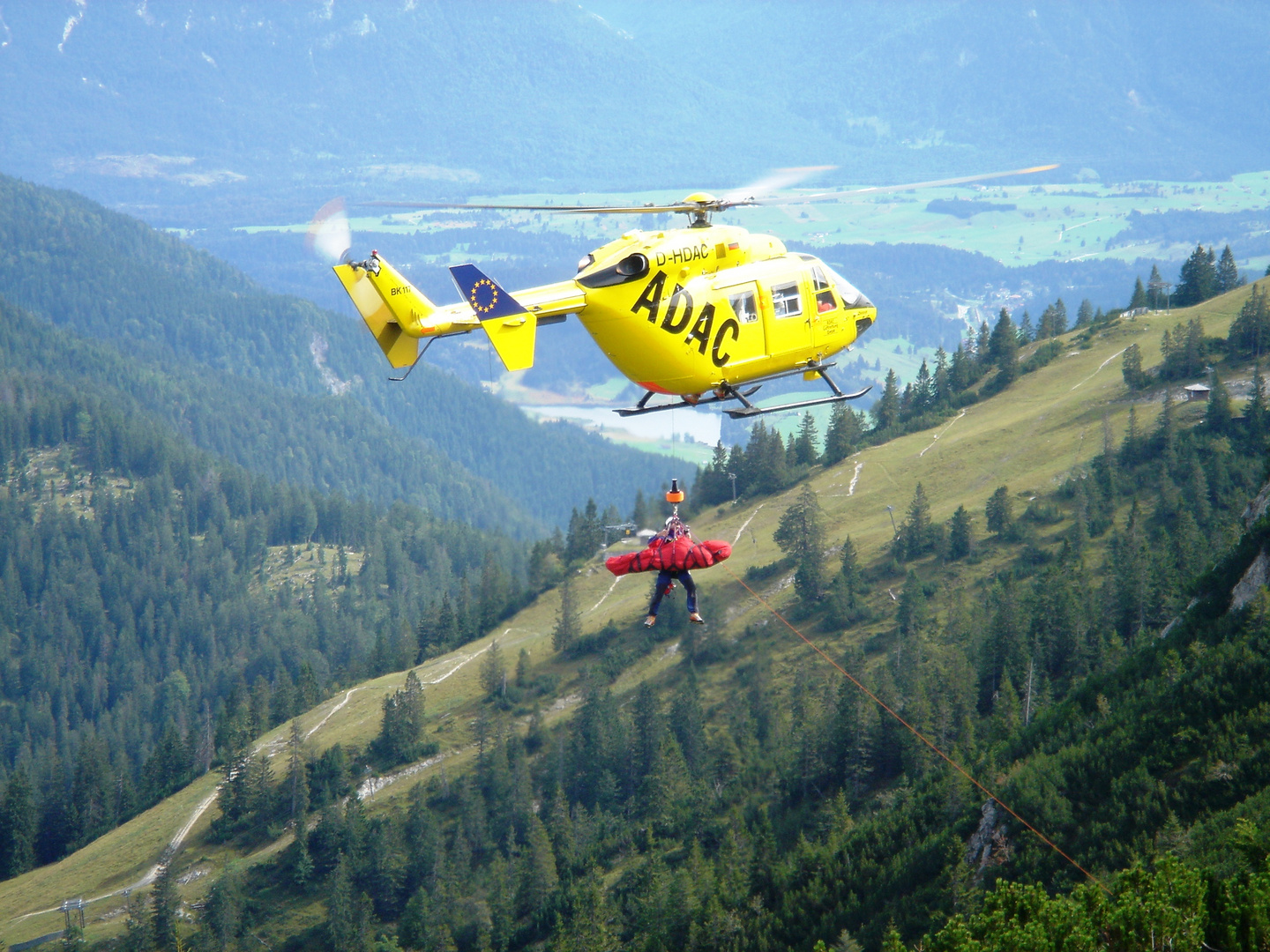 Rettung in den Bergen