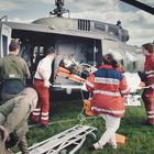 Rettung mit der Bell UH-1 der Bundeswehr.