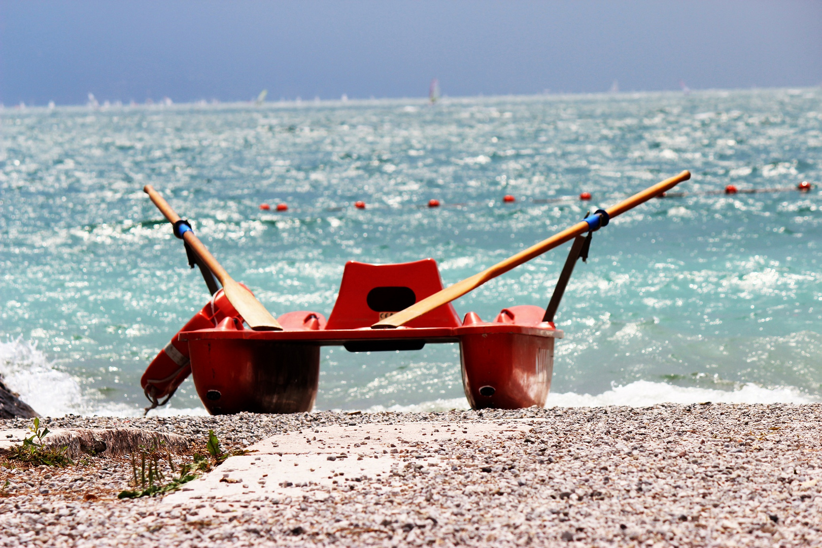 Rettungsboot am Gardasee