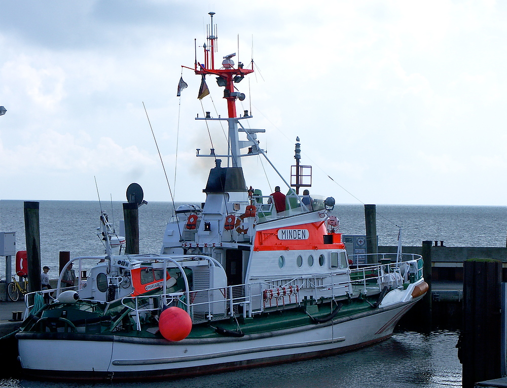 Rettungsboot auf Sylt / un barco de socorro en la Isla Sylt