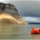 Rettungsboot der M/V Polar Star...