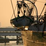 Rettungsboot in der Morgensonne