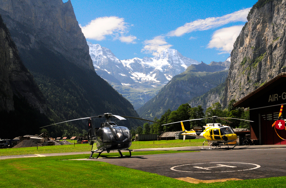 Rettungseinsatz bei Mürren ( Interlaken)