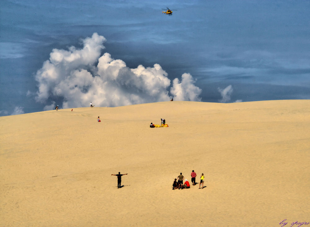 Rettungseinsatz in Dune du Pyla