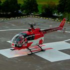 Rettungshubschrauber beim Start