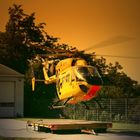 Rettungshubschrauber beim Start