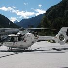 Rettungshubschrauber bereit zum Start.