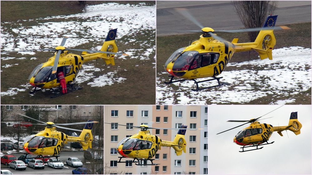 Rettungshubschrauber im Einsatz