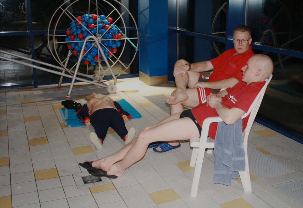 Rettungsschwimmer bei der Arbeit