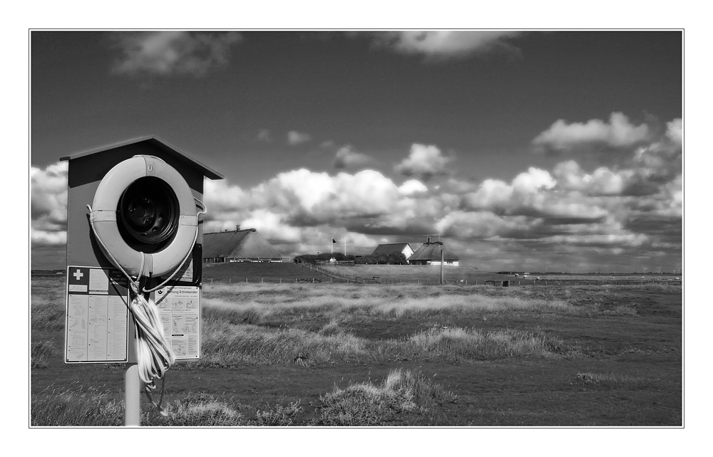 Rettungsstation auf der Hallig oder der einzig regenfreie Urlaubstag :-)