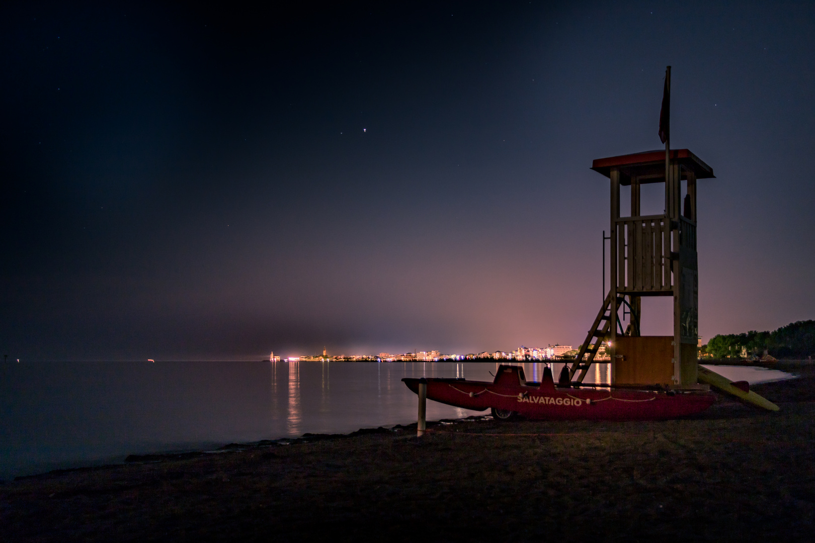 Rettungsturm am Strand von Caorle