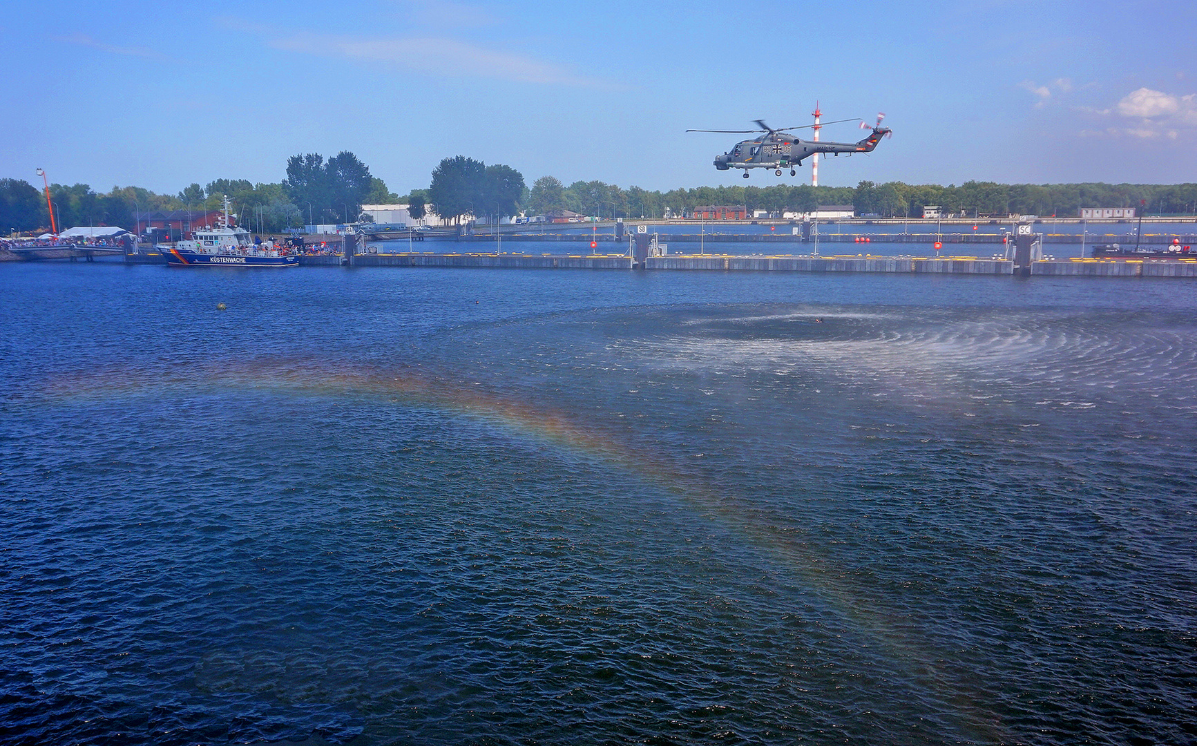 Rettungsübung auf der Marina