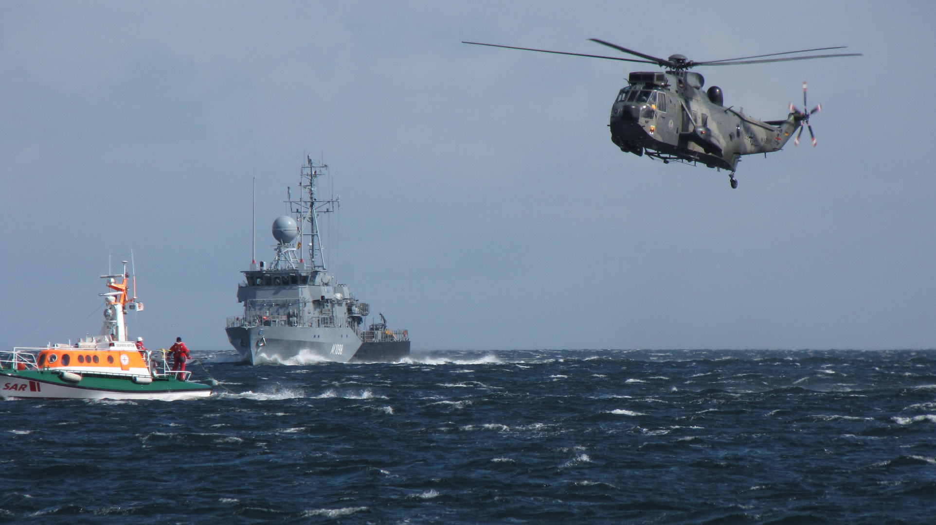 Rettungsübung auf der Ostsee