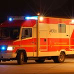 Rettungswagen im Einsatz