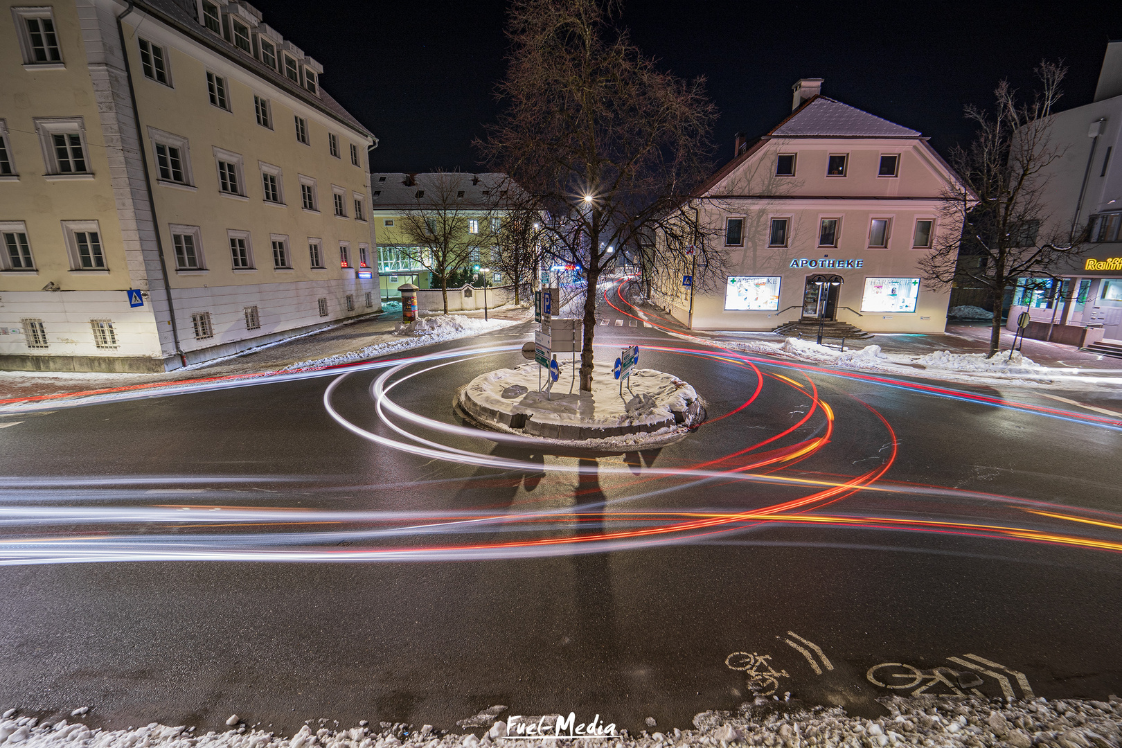 Reutte bei Nacht