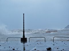 Réverbère sous la tempête (Méditerranée)