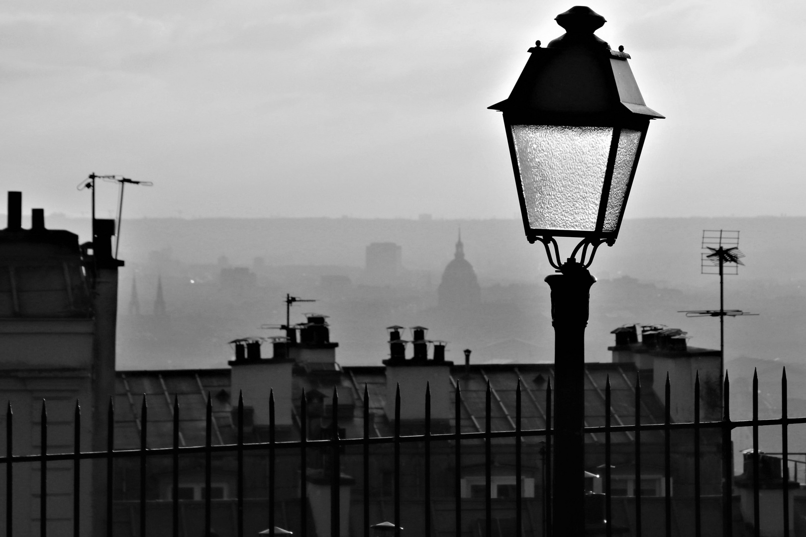 Réverbère sur la Butte Montmartre