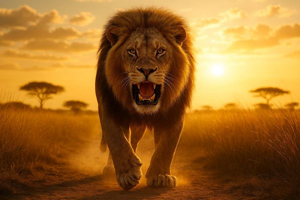 Reviergang in der Abendsonne