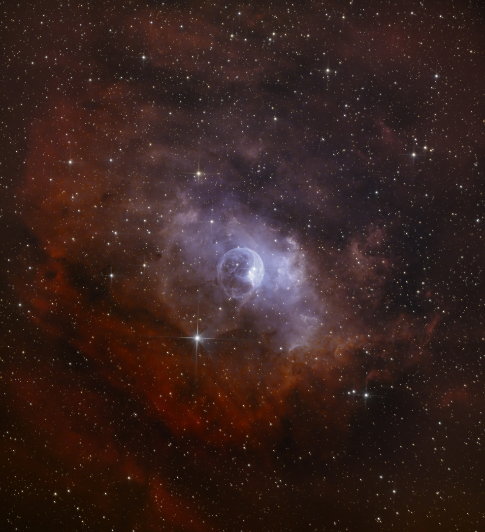 Revision - NGC-7635 (Bubble Nebula) 