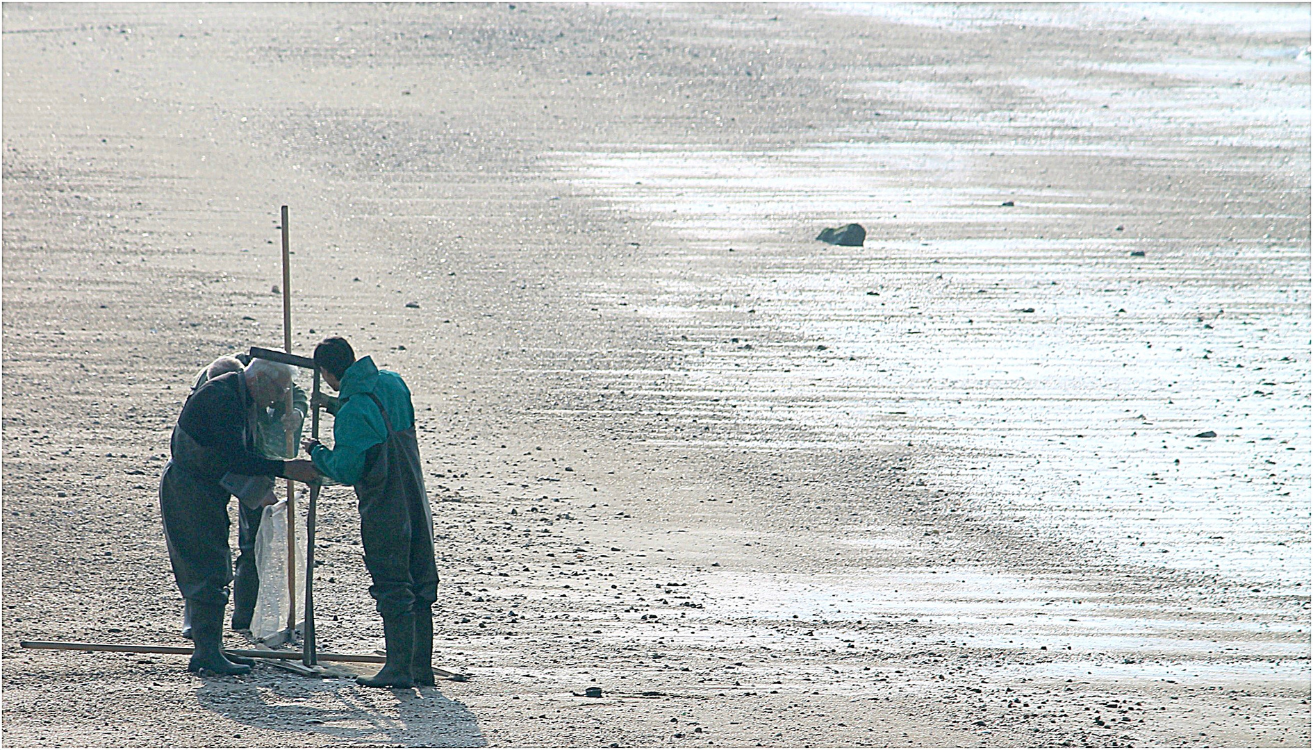 Revue du matériel avant la pêche.