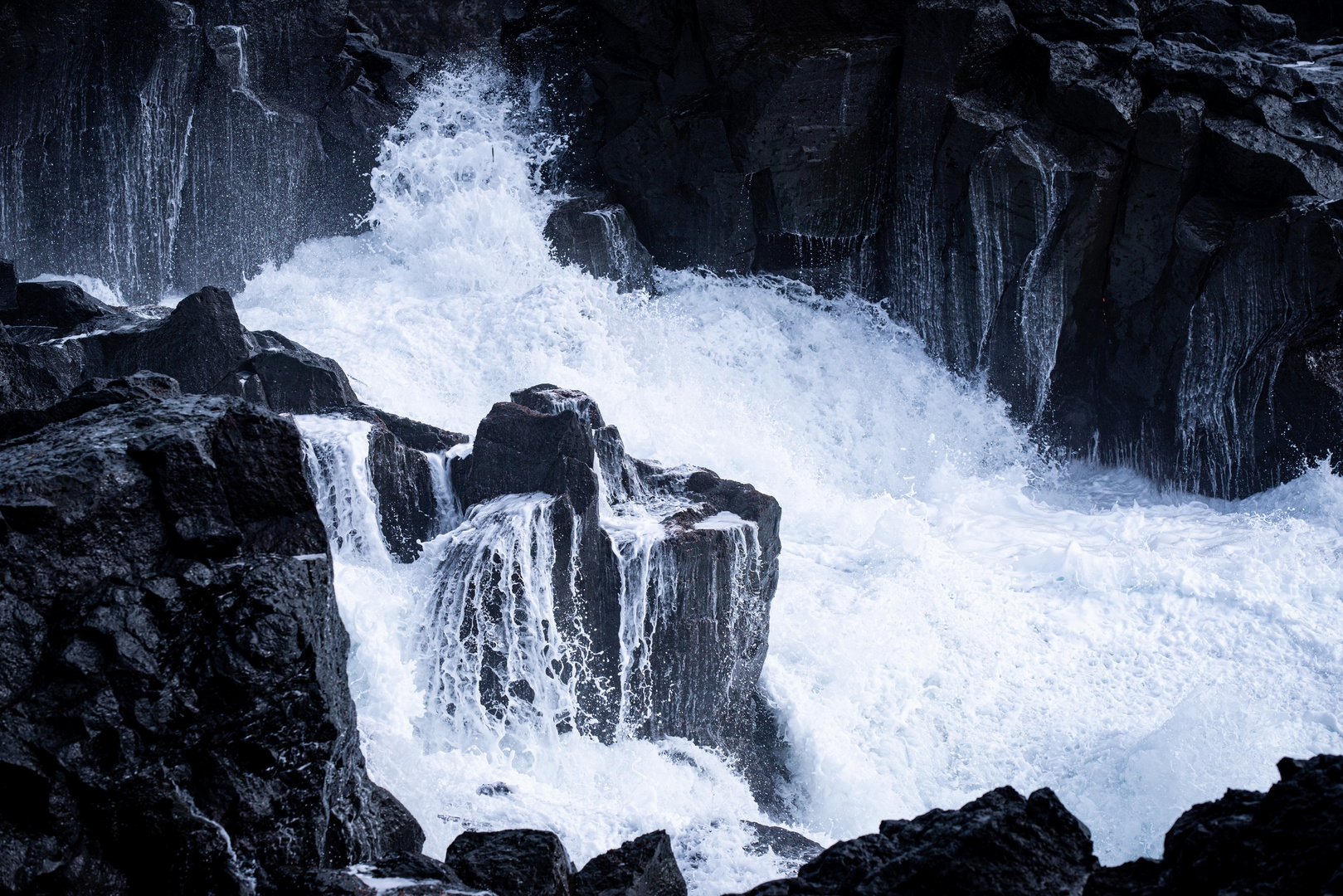 Reykjanes stormy coast