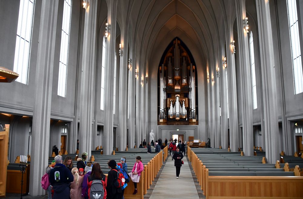 Reykjavik, im Innern der Hallgrimskirkja