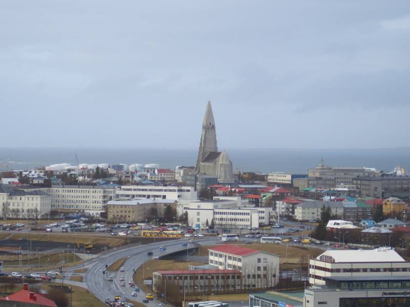 Reykjavik mit Hallgrimskirkja