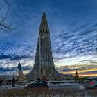 Reykjavik: Weisse Weihnacht  an der Hallgrimskirkja