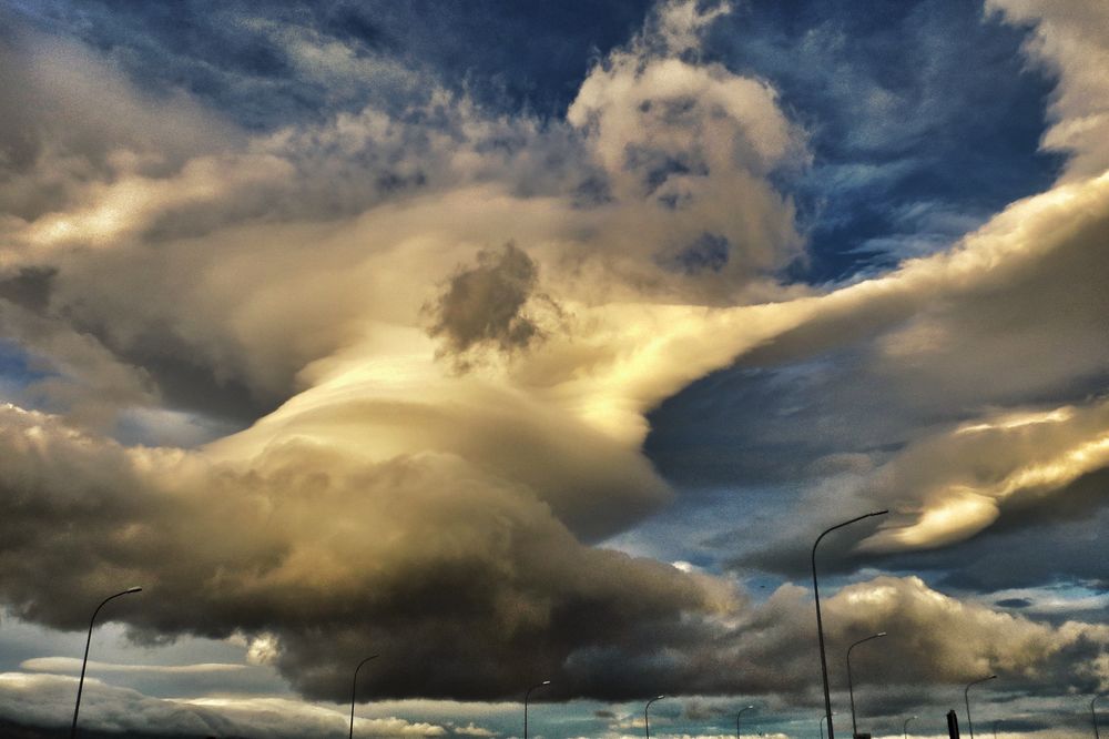 Reykjavík  wolkenkonstellation 