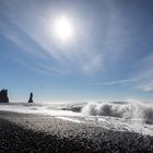 Reynisdrangar am Reynisfjara Strand, Island