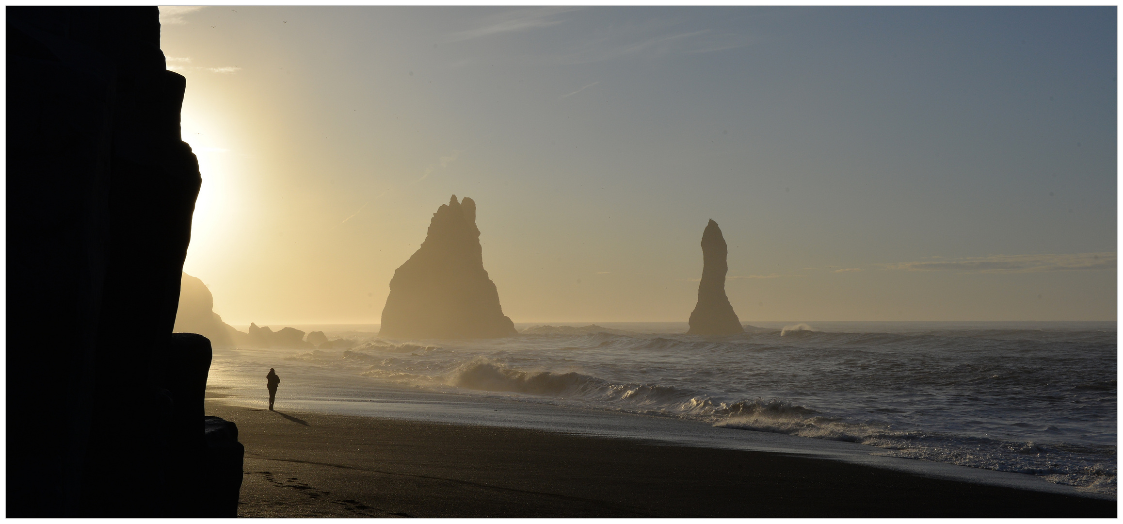 Reynisfjara am Morgen.