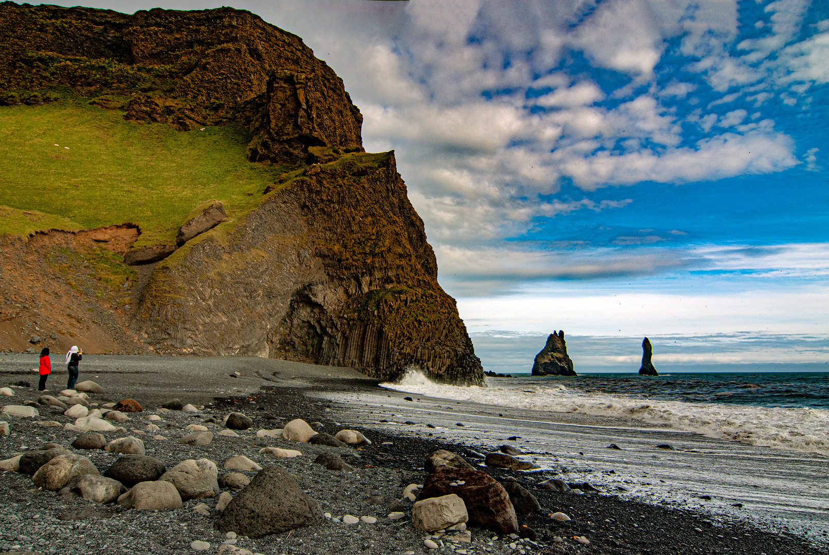 Reynisfjara beach by the coastal village Vík