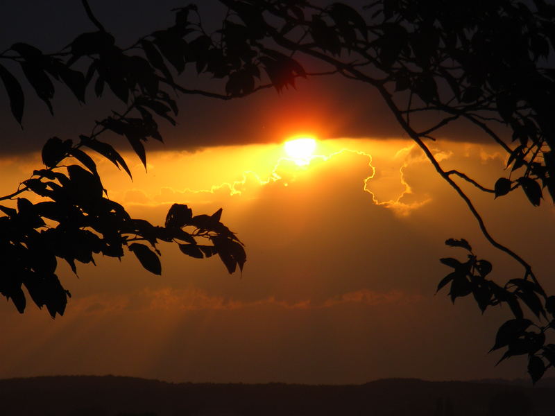 reziproker Sonnenuntergang