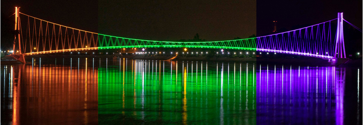 RGB-Brücke über die Drau