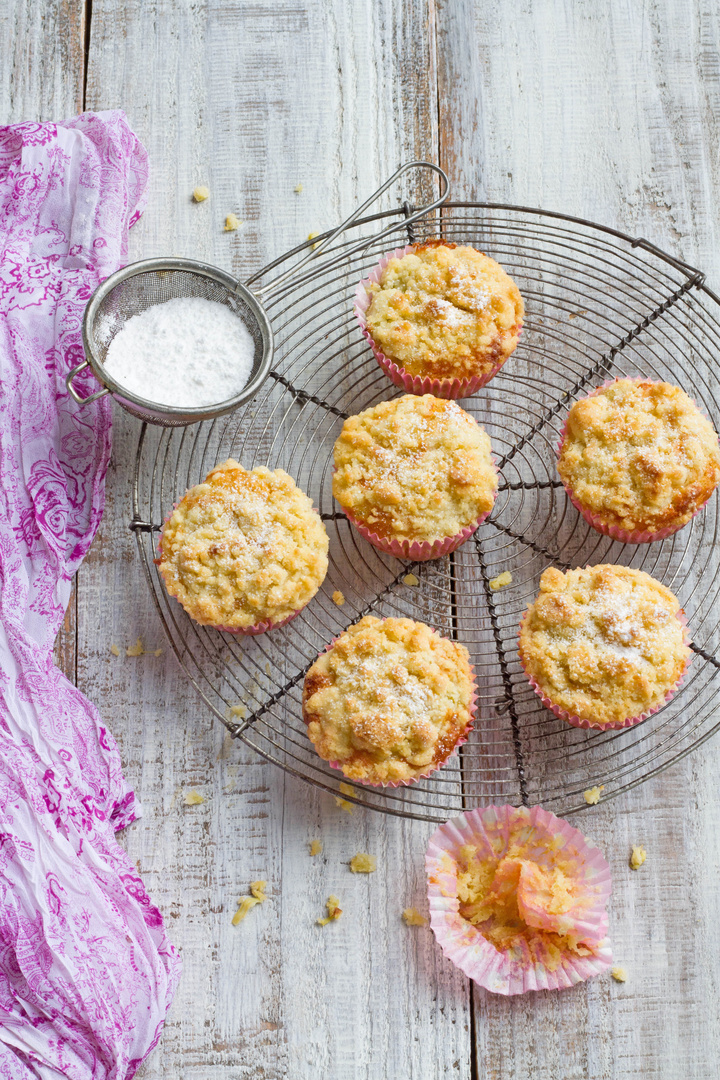 Rhabarber Streusel Muffins