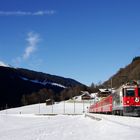 Rhätische Bahn bei Klosters Dorf