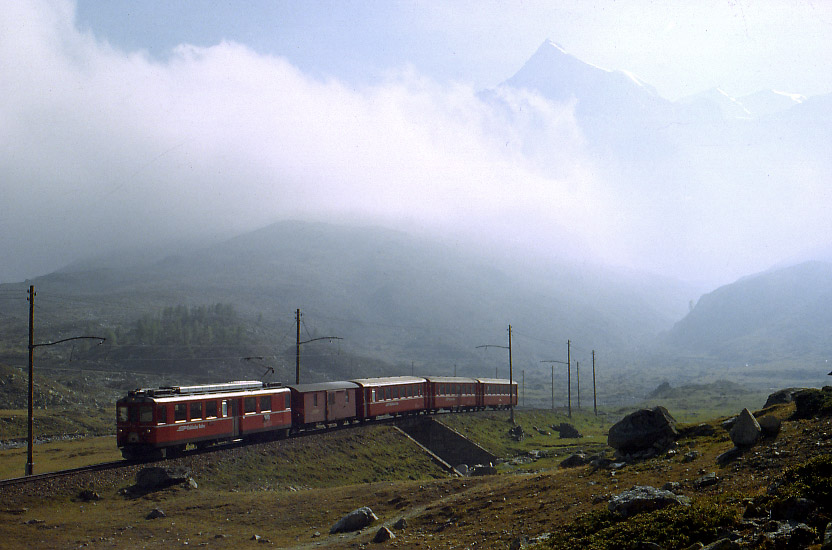 Rhätische Bahn: Berninabahn bei Alp Bondo