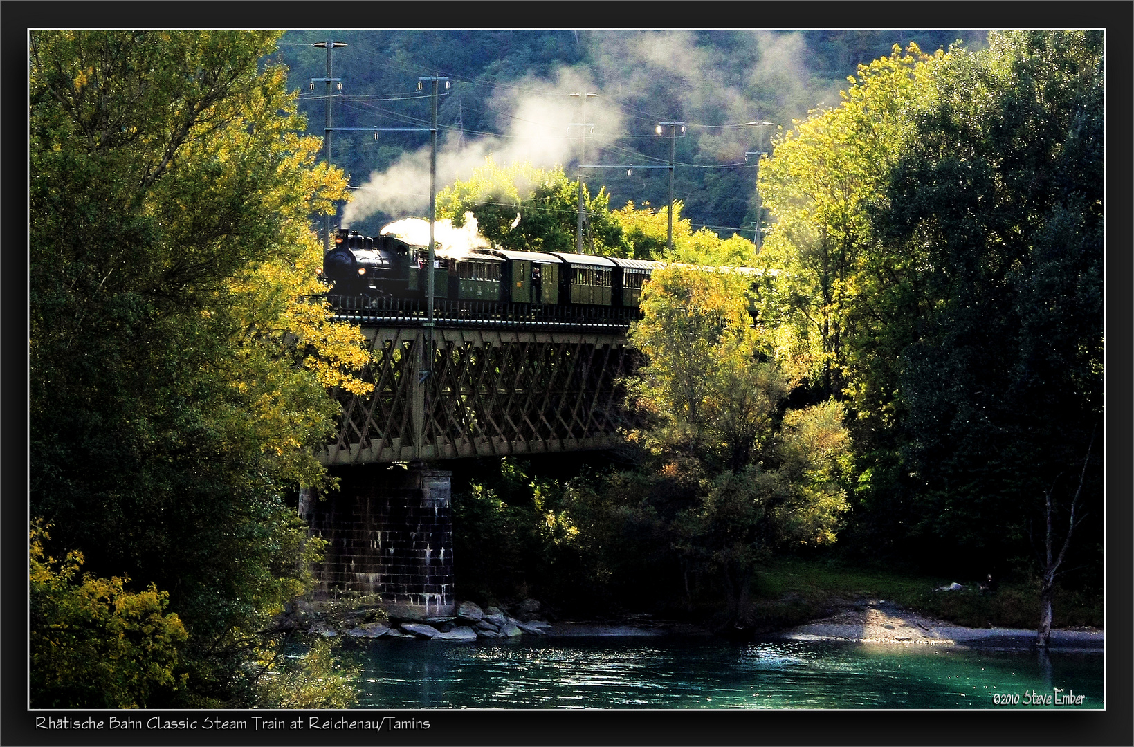 Rhätische Bahn Classic Steam Train at Reichenau