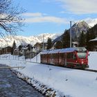 Rhätische Bahn in Davos 18. November 2013