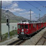 RhB auf dem Berninapass 2328 m.ü.M