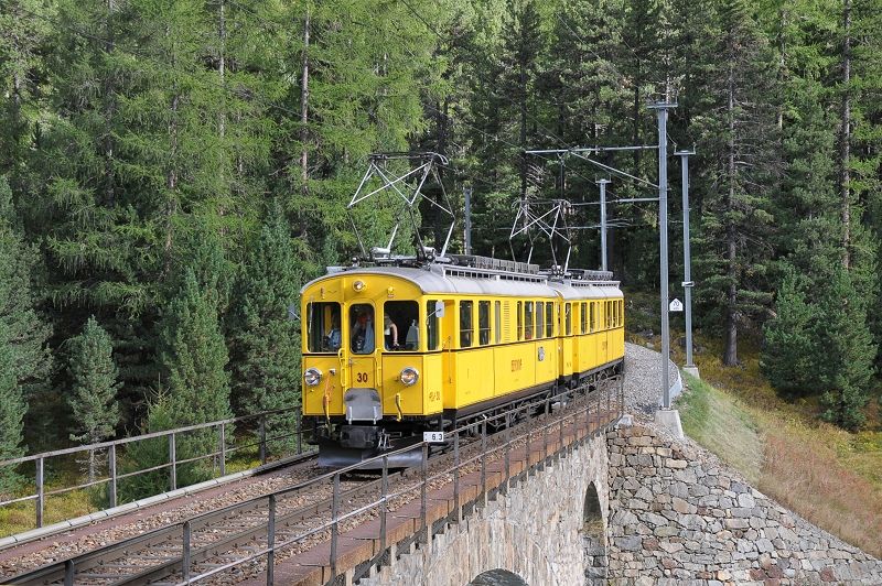 RhB Berninatriebwagen ABe 30, 34 Pontresina -1 Sekunde