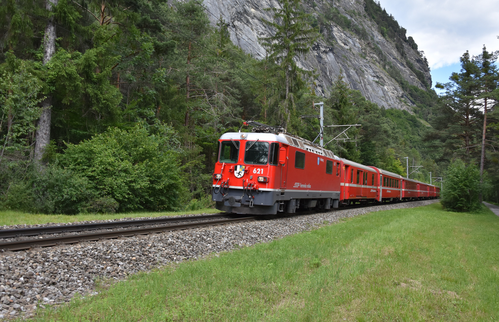 Rhb Zug nähe Landquart