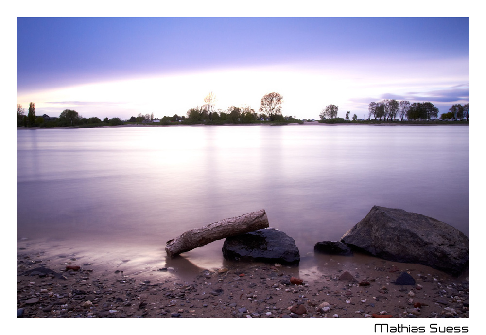 Rhein - Abenddämmerung