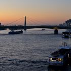 Rhein bei Köln am Morgen