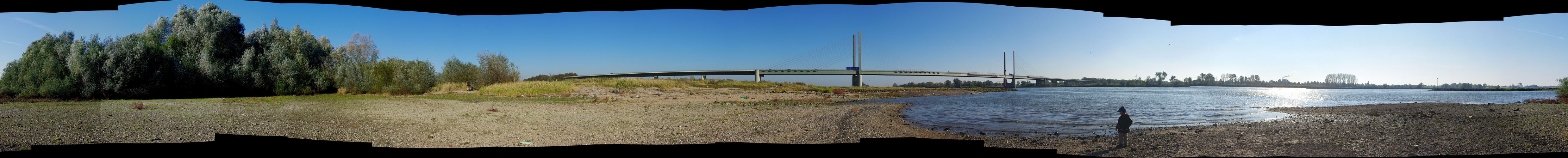 Rhein bei Rees als Panorama-Foto