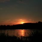 Rhein bei Sonnenuntergang