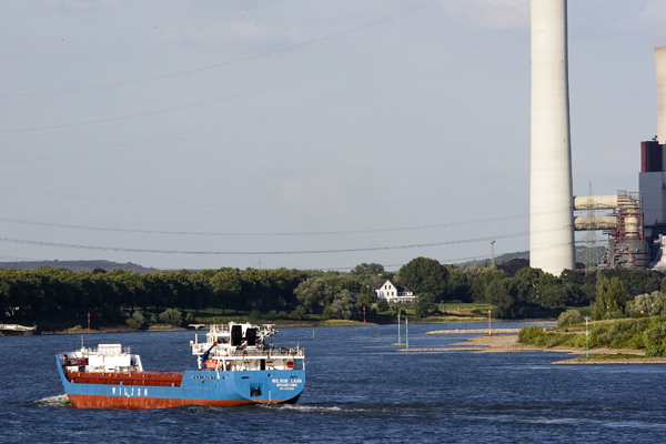 Rhein bei Voerde-Götterswickerham von Detlef Christoph