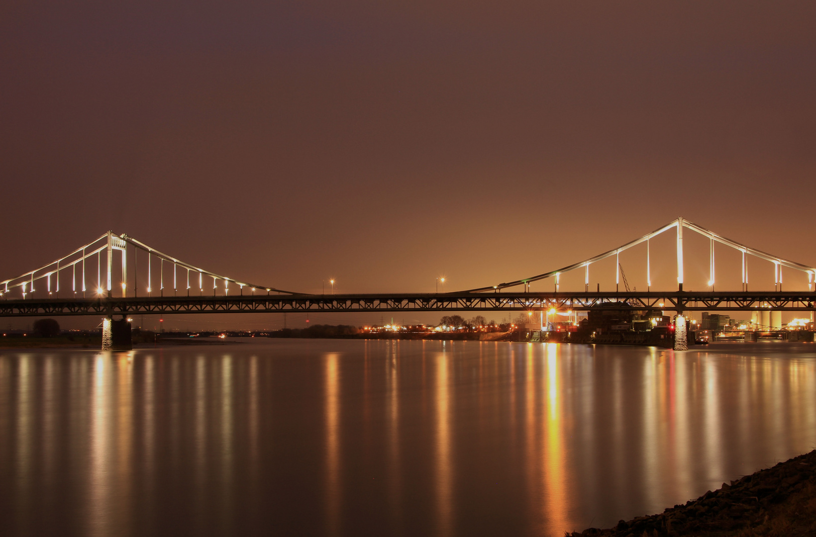 Rhein Brücke Krefeld