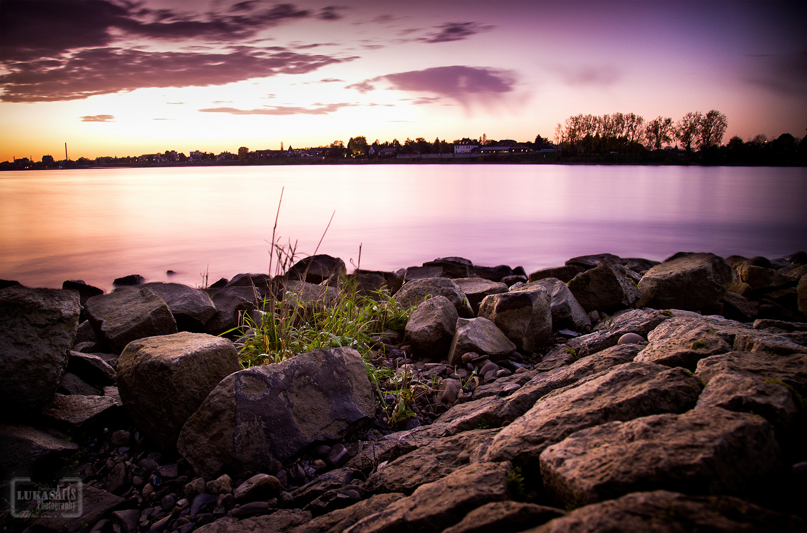 Rhein Dämmerung